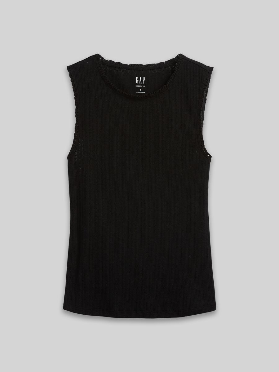 Ribbed cotton-blend tank top_3