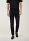 Black slim-fit jeans in cotton and viscose blend_1