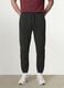 Dark grey regular-fit cotton-blend joggers_1