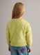 Girls' Yellow Pure Cotton Jumper Regular Fit with Floral Embroidery_1