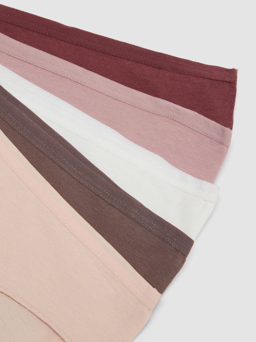 Five-pack of multicolour stretch organic cotton briefs_1