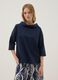 Blue stretch cotton top_1