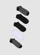Pack of five multicolour organic cotton ankle sports socks_0