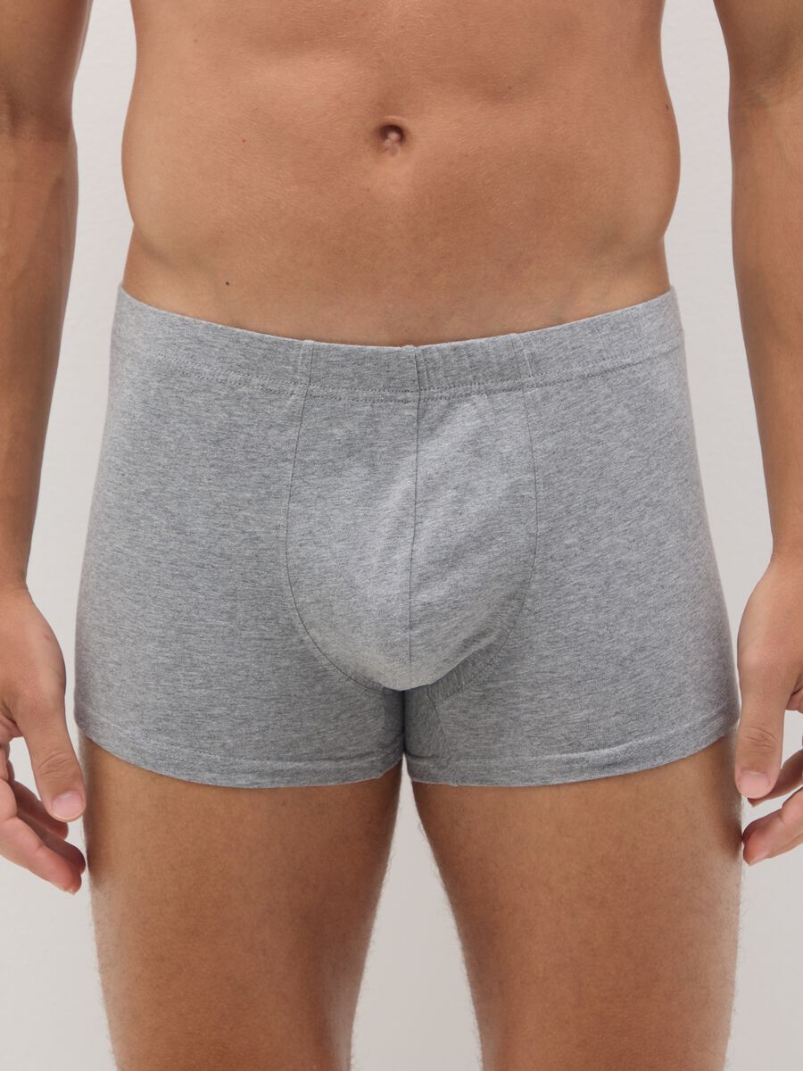 Tripack stretch cotton grey regular fit boxers_1