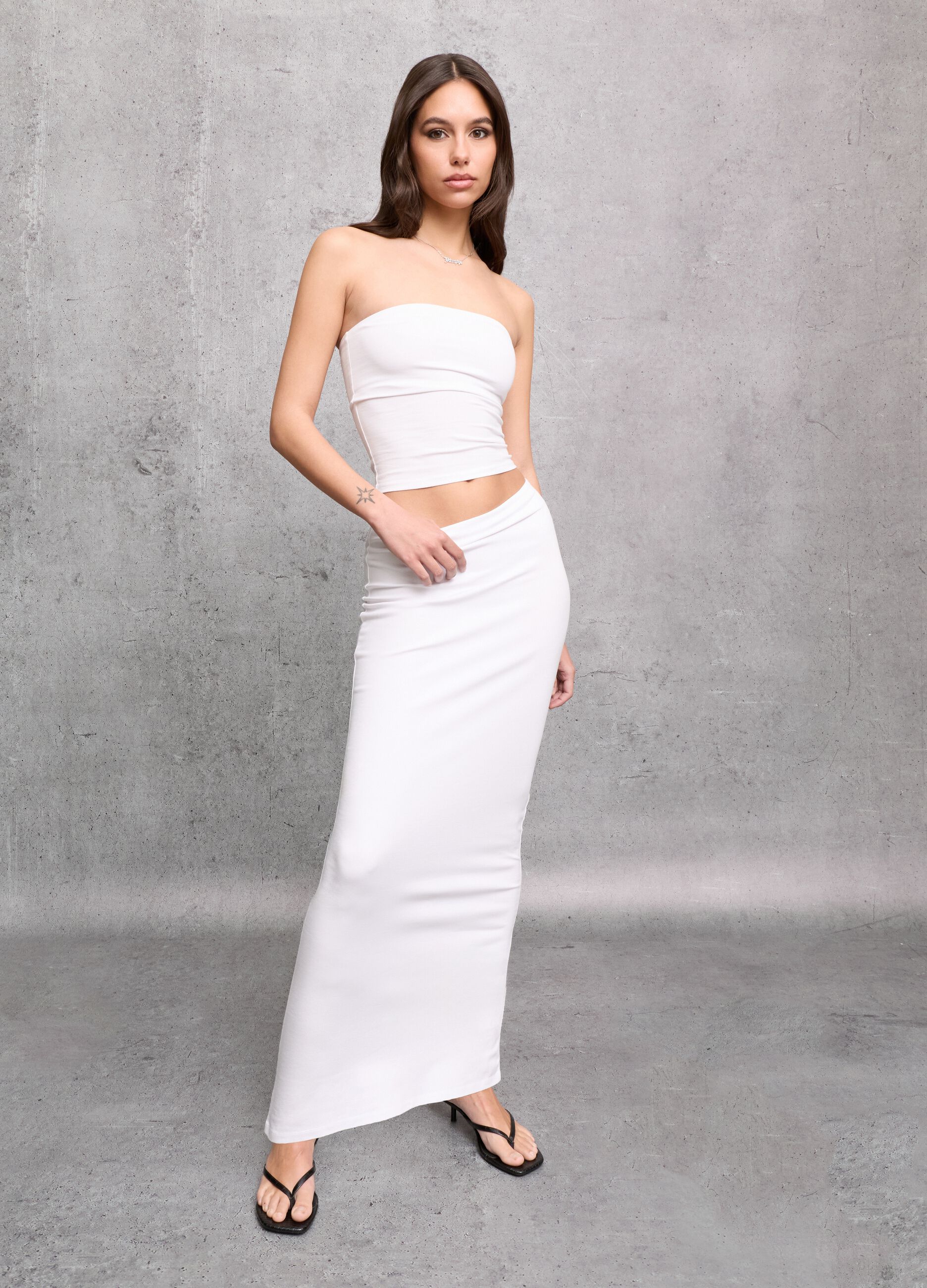 Long White Skirt
