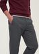 Grey slim-fit stretch viscose twill chino trousers_1