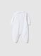 Baby girl's white pure cotton romper with embroidery and buttons_1