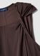 Long brown cotton-blend dress, regular fit_5