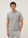 Grey stretch cotton T-shirt with chest pocket_2