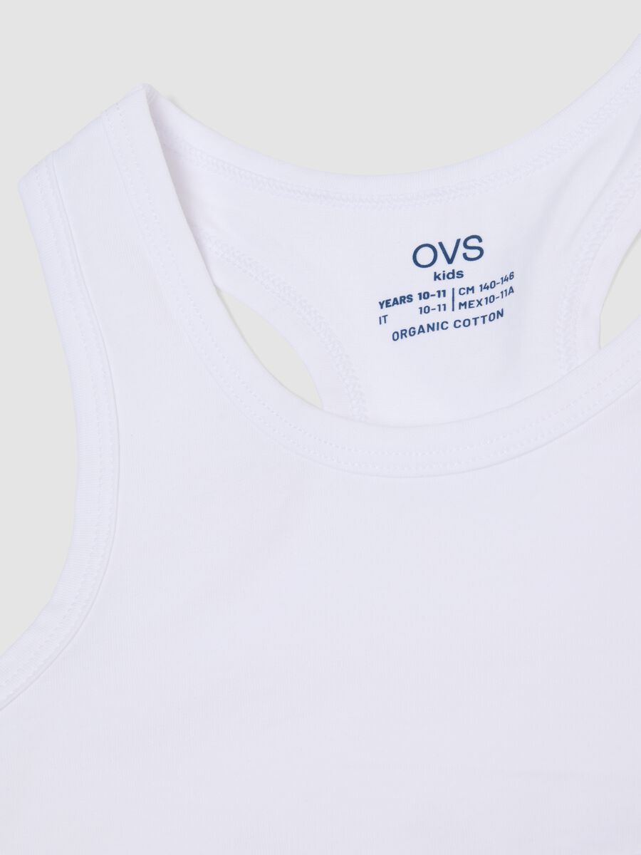 2-pack of girls&rsquo; multicolour organic stretch-cotton sports bras_3