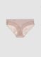 Pink stretch microfibre briefs with lace_2