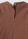 Brown stretch organic cotton pyjamas for baby girl_2