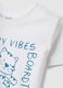 White pure cotton children's T-shirt, regular fit with print_2