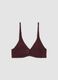 Purple organic stretch-cotton triangle bra_6