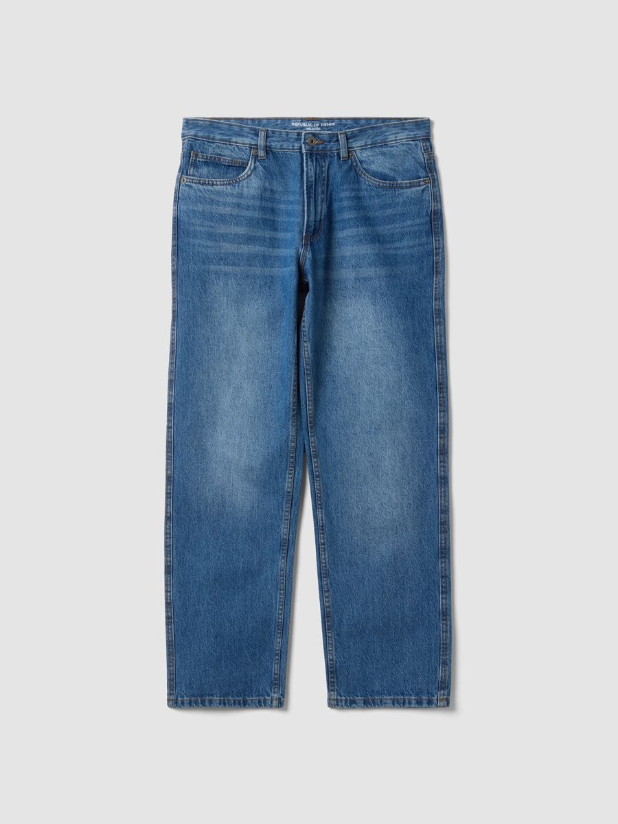 Relaxed-fit pure cotton denim jeans_4
