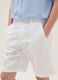 White linen and cotton blend regular-fit shorts for boys_2