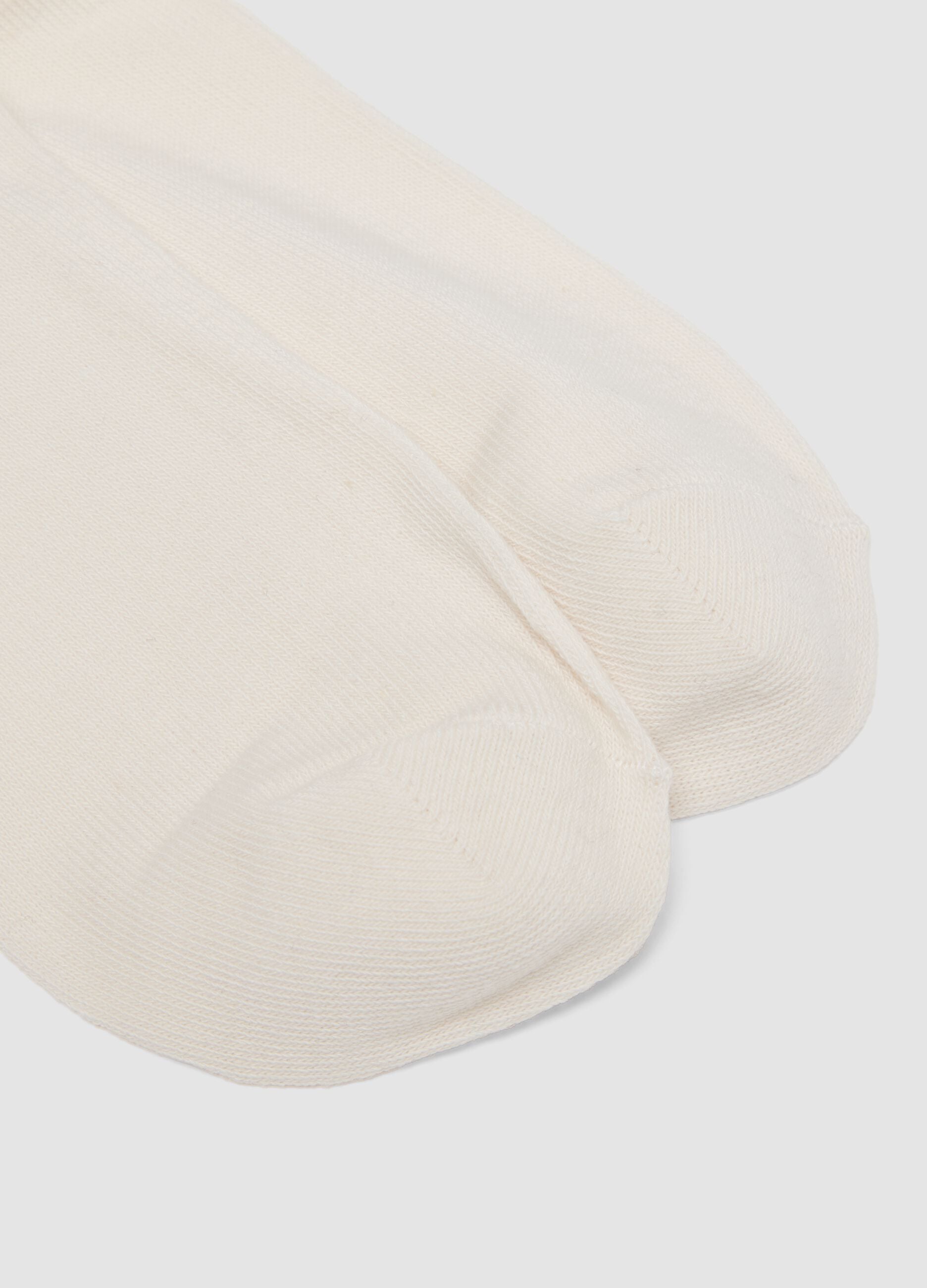 White stretch organic cotton socks