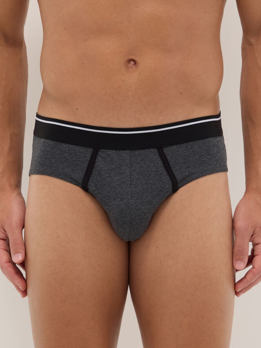 Tripack slip multicolor in cotone organico elasticizzato regular fit_1