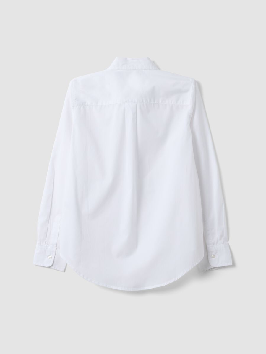 White poplin shirt, regular fit_6