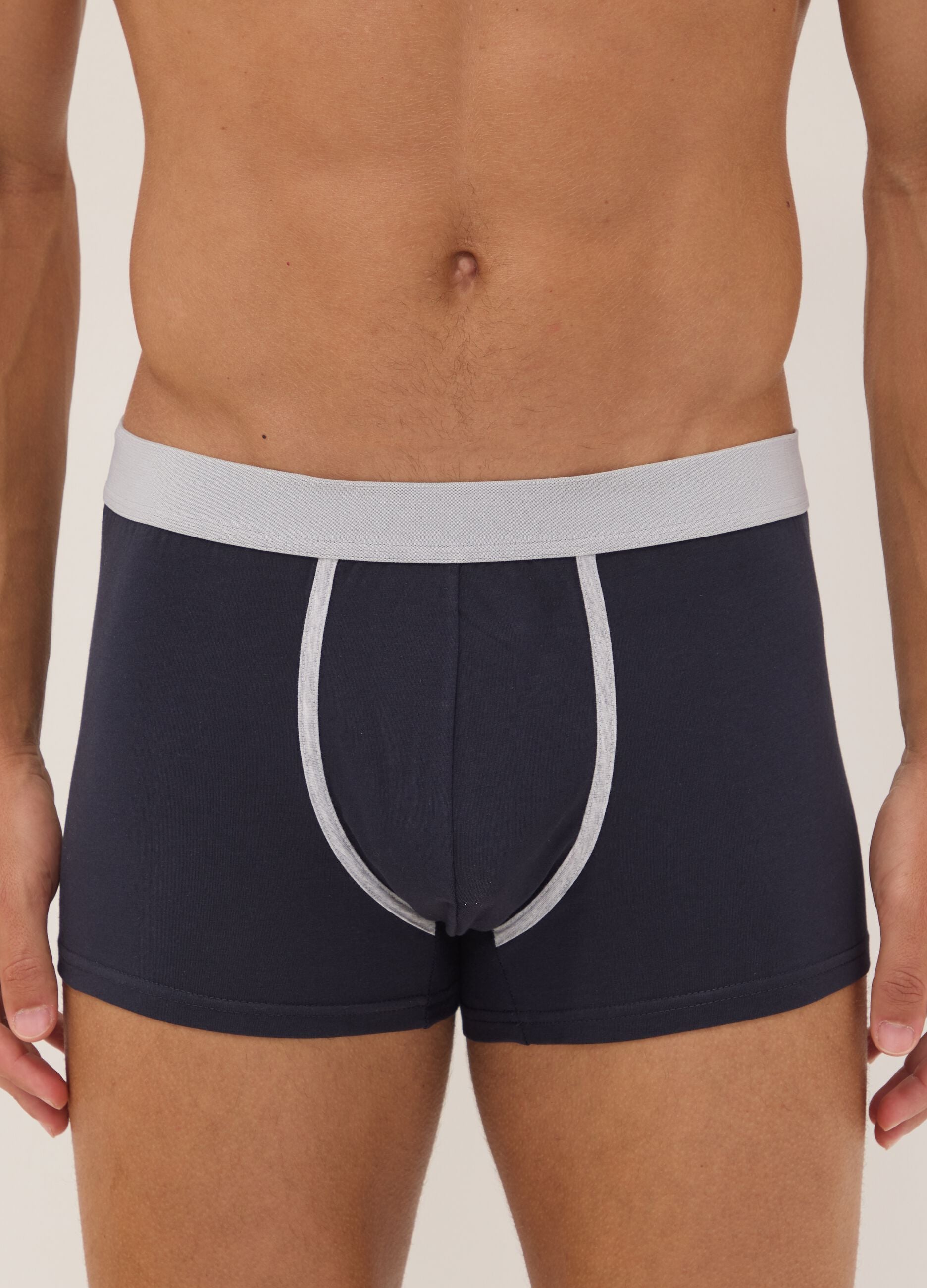 Multicolour 3-pack of stretch organic cotton boxers