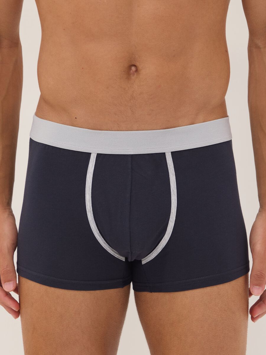 Multicolour 3-pack of stretch organic cotton boxers_1