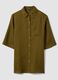 Green pure linen beach cover-up_4