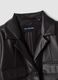 Black slim-fit blazer with classic lapels_5