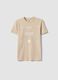 Beige pure cotton regular-fit boys&rsquo; T-shirt with prints_3