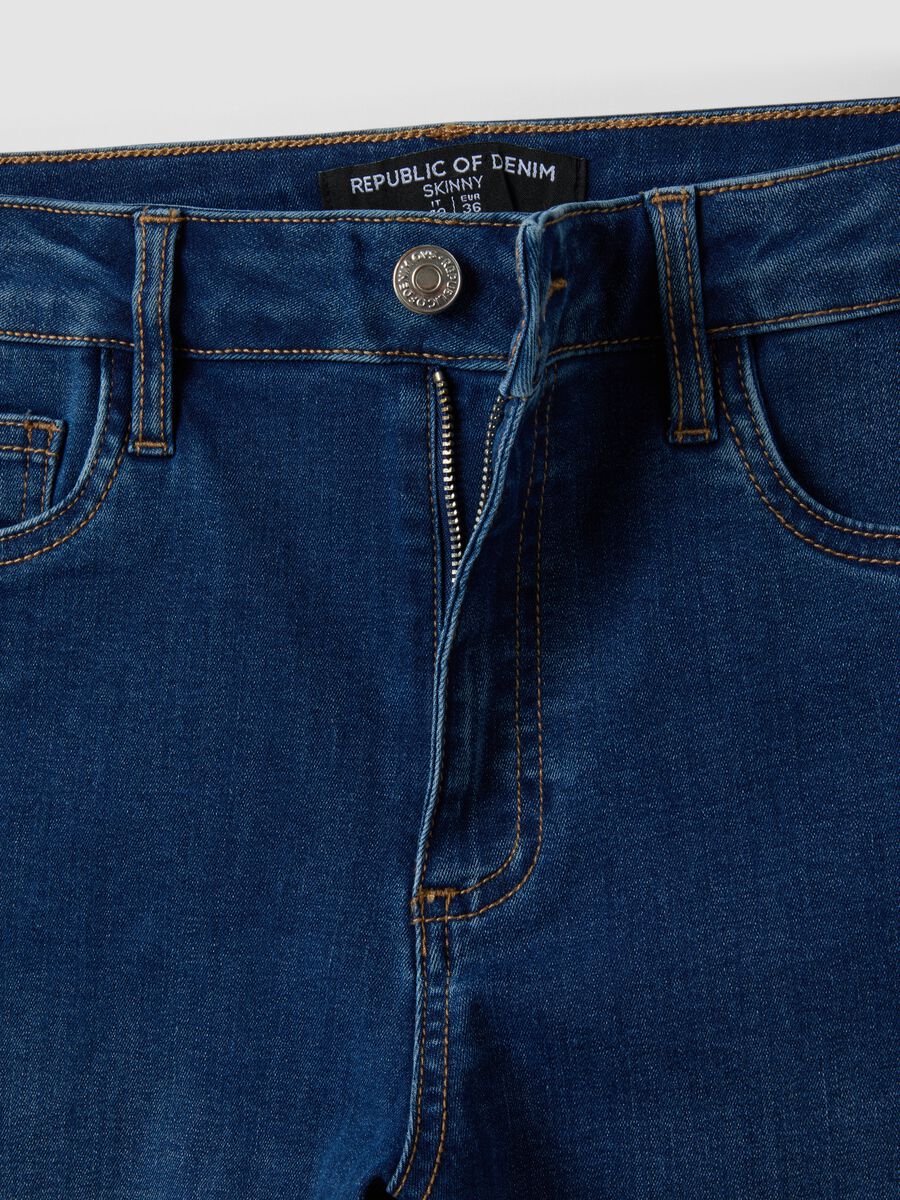 Blue skinny-fit stretch cotton-viscose jeans_6
