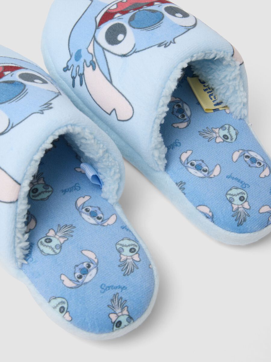 Pantofole azzurre con stampa Stitch per bambina e ragazza_2