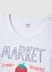 White pure cotton pajama shirt regular fit with strawberries_5