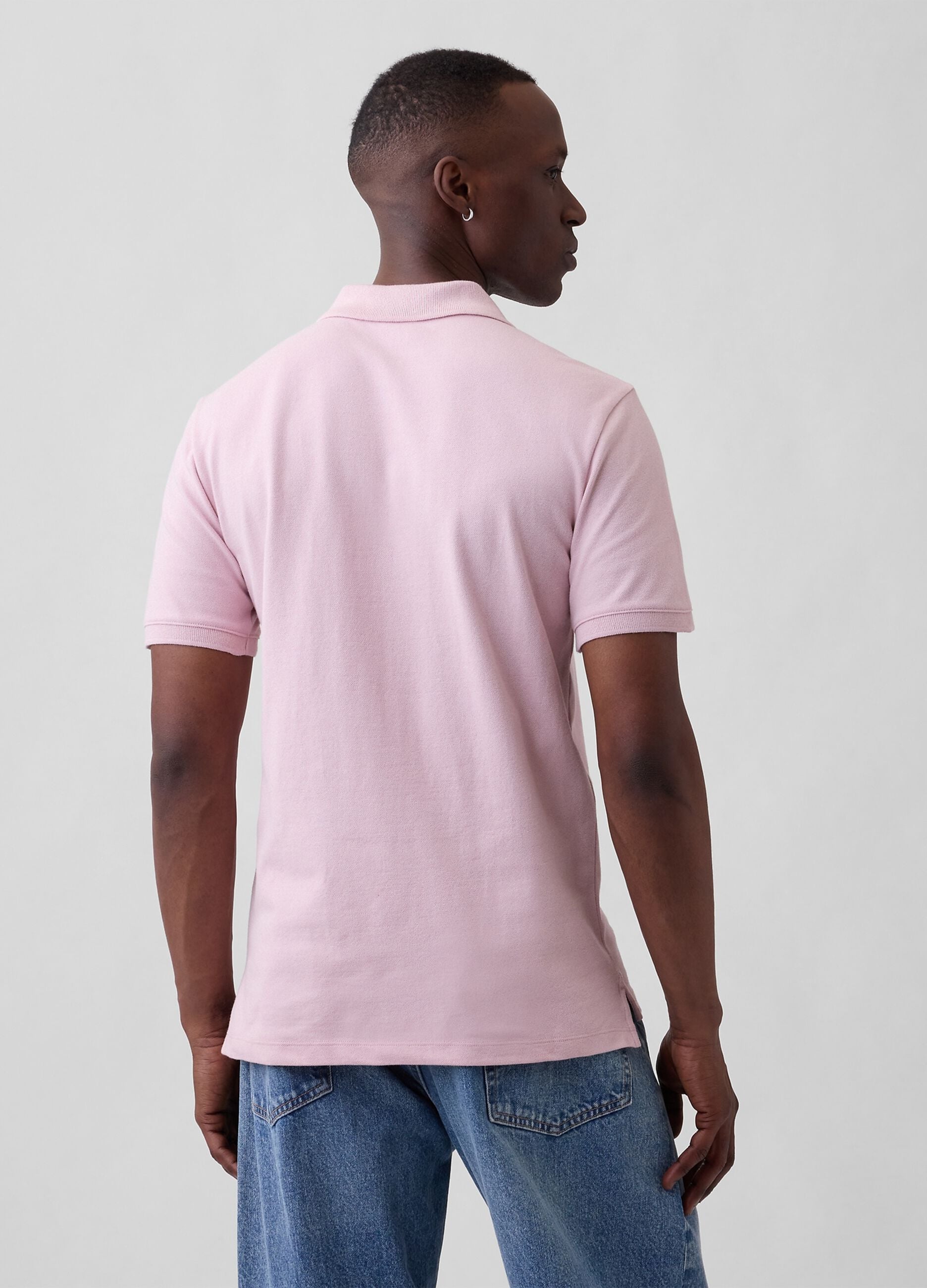 Polo a maniche corte in cotone con logo GAP
