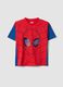 Children's oversized fit multicolour pure cotton T-shirt with Spiderman_0