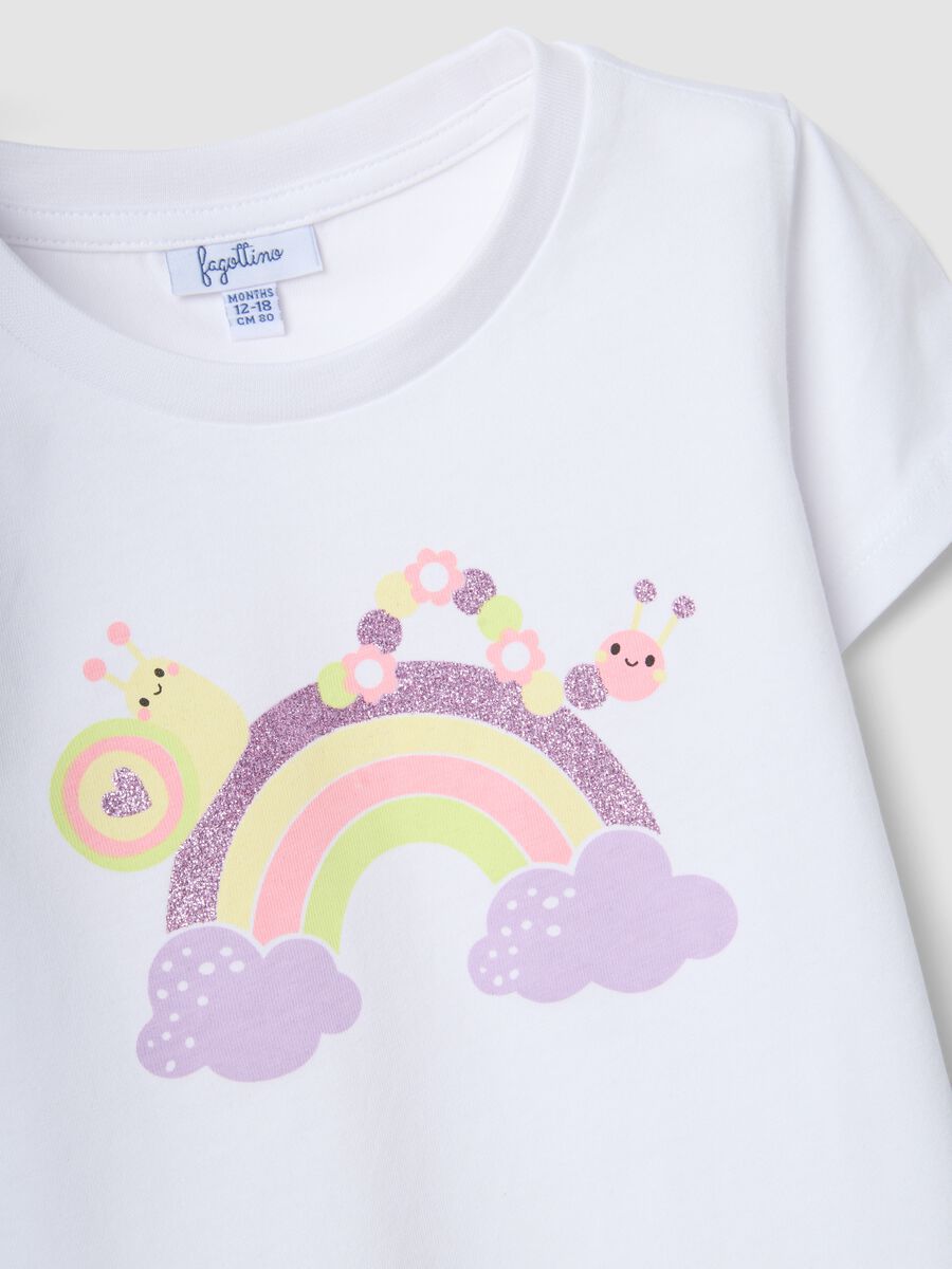 2-pack pure cotton multicolour T-shirts for baby girl_3
