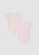 2-pack of pink organic cotton bodysuits for baby girls_0