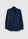 Blue regular-fit shirt with button-down collar, easy-iron_4