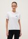 White pure cotton regular fit T-shirt with Minnie print_0