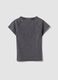 Grey fitted ribbed stretch cotton T-shirt with Detroit lettering_5