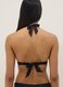 Black stretch triangle bikini top_2