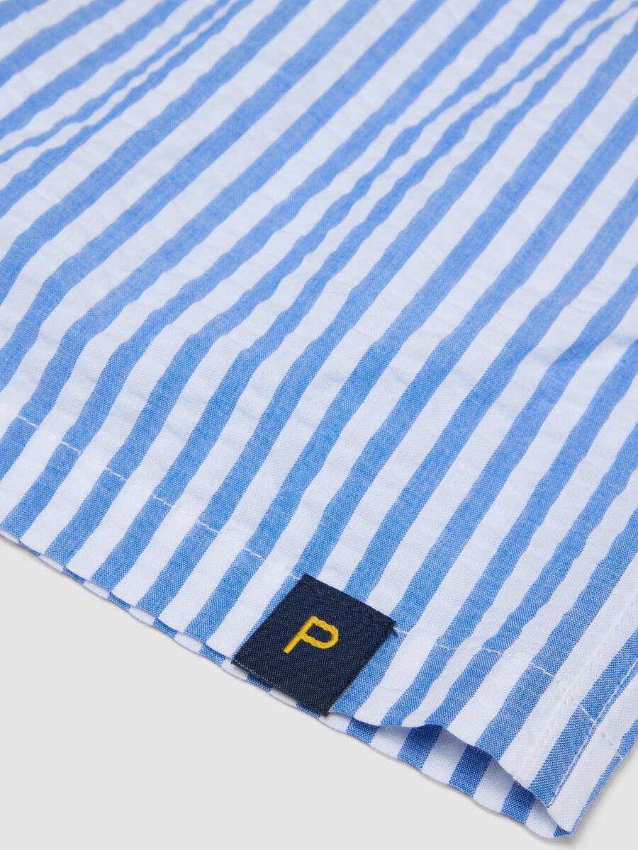 Boxer mare a righe azzurro e bianco in puro cotone_5