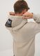 Beige cotton-blend hoodie with logo for boys_2