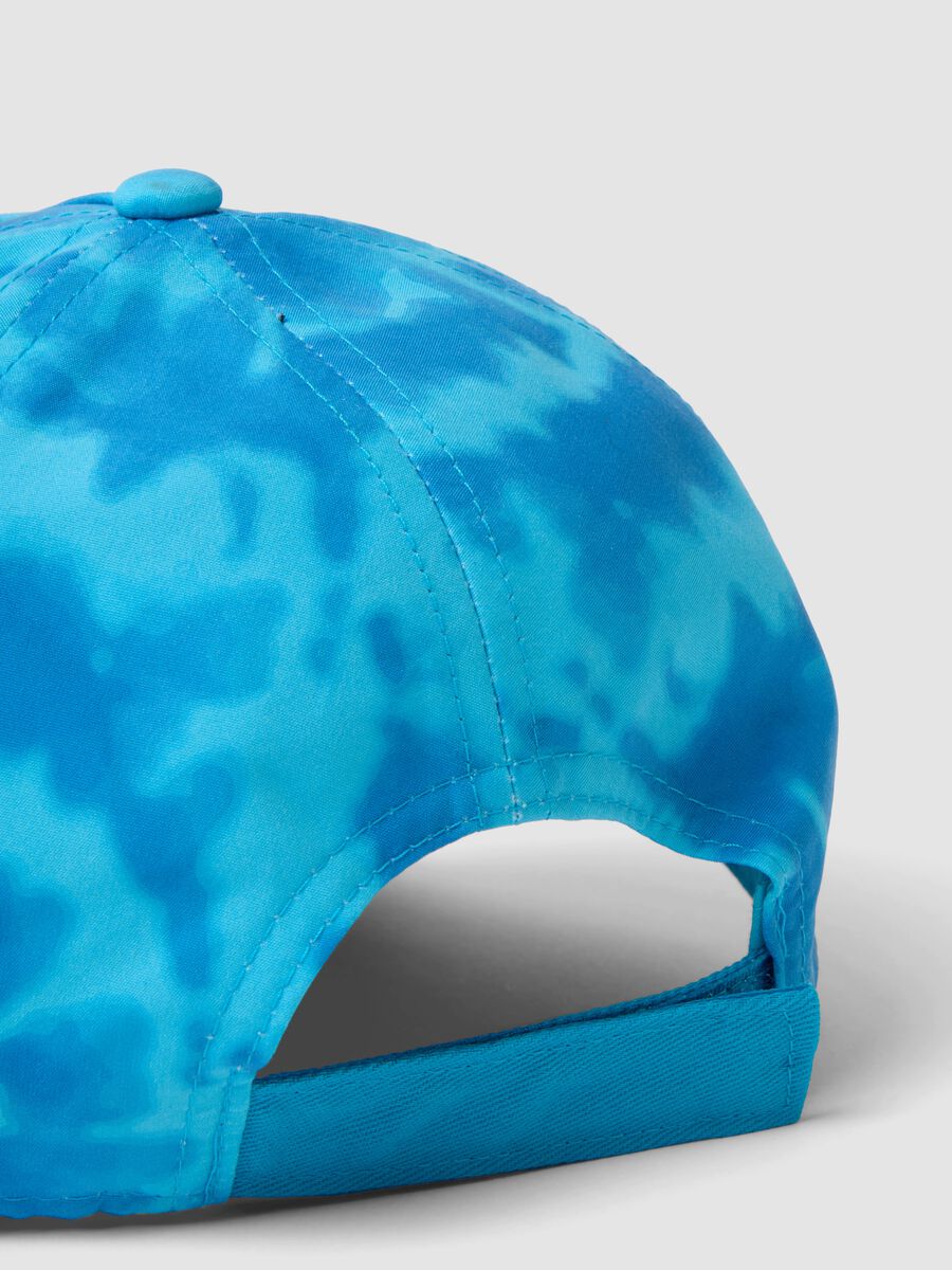 Light blue baseball cap with decorative print_2