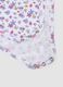 Multicolour sleeveless cotton bodysuit tripack for baby girls_2
