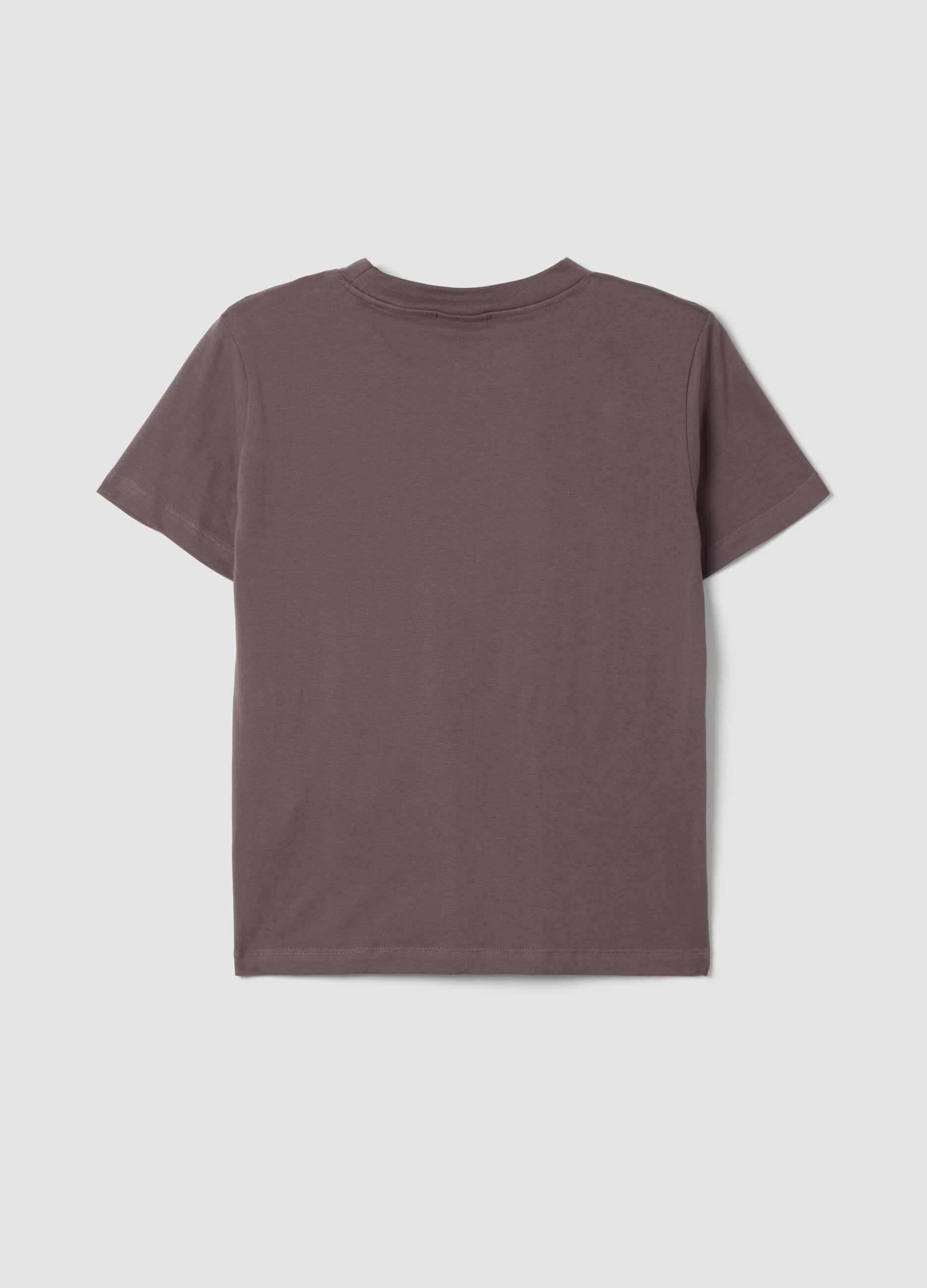 Brown pure cotton T-shirt with Hard Rock Cafe logo print