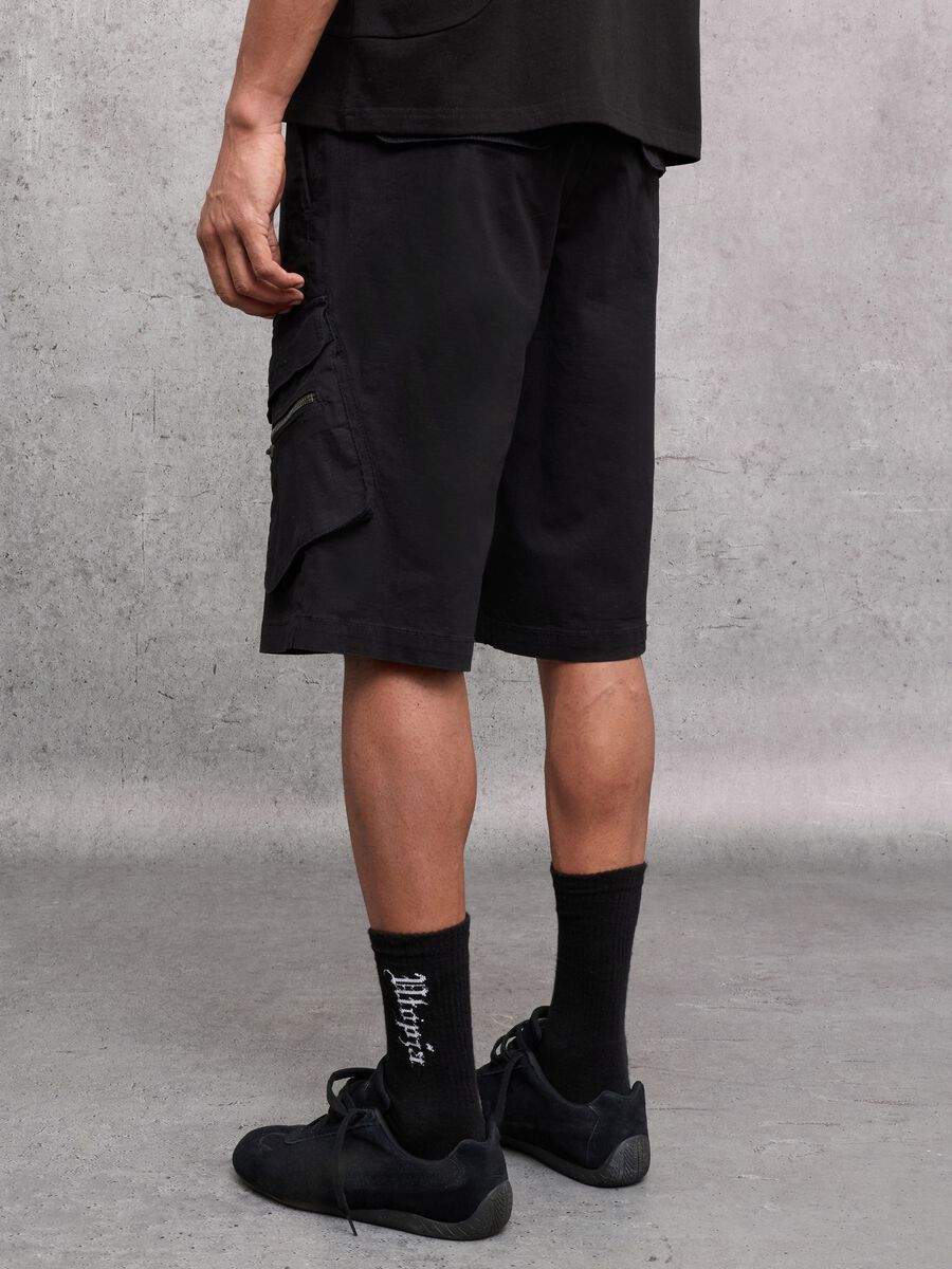 Black Cargo Shorts_3