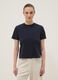Blue short-sleeve pure cotton regular fit T-shirt_2