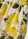 White pure viscose trousers with lemon print, regular fit_5