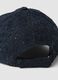 Blue baseball cap in wool and viscose blend_2
