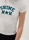 White stretchy cotton fitted girl&rsquo;s t-shirt with print_2