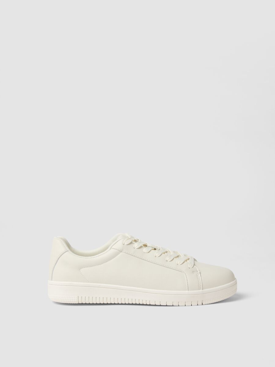 White casual sneakers regular fit_0